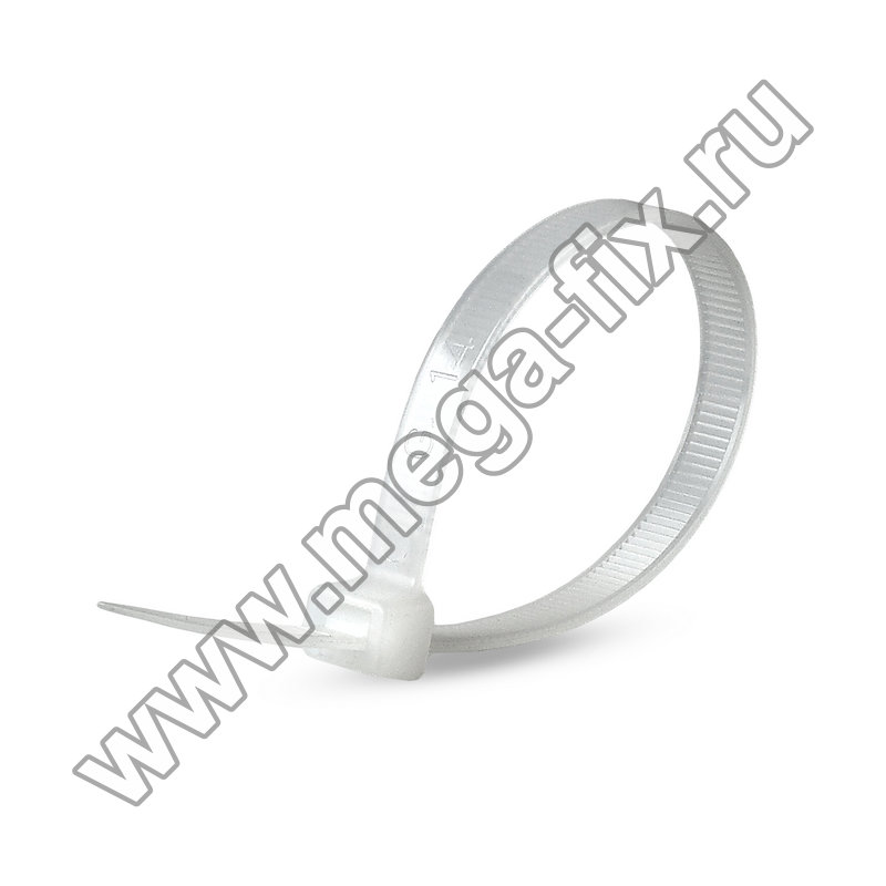 Стяжка нейлоновая MGF 3,6х370 мм белая (100 шт./ уп.)
